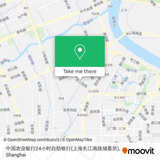 中国农业银行24小时自助银行(上海长江南路储蓄所) map