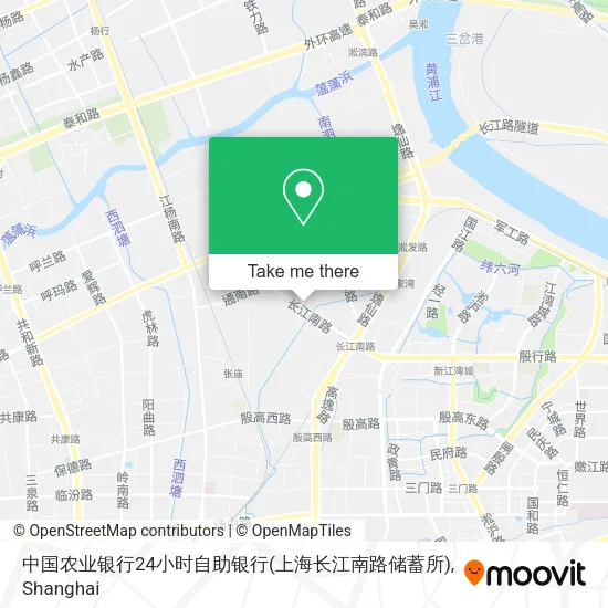 中国农业银行24小时自助银行(上海长江南路储蓄所) map