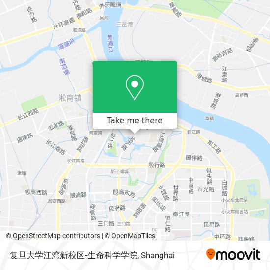 复旦大学江湾新校区-生命科学学院 map