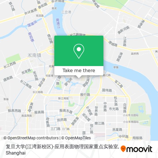 复旦大学(江湾新校区)-应用表面物理国家重点实验室 map