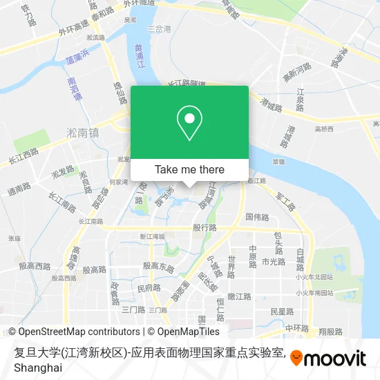 复旦大学(江湾新校区)-应用表面物理国家重点实验室 map