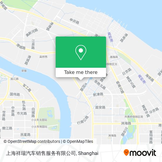 上海祥瑞汽车销售服务有限公司 map