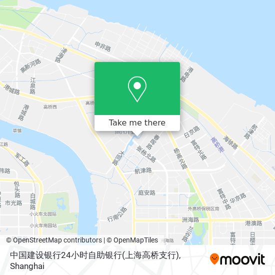中国建设银行24小时自助银行(上海高桥支行) map
