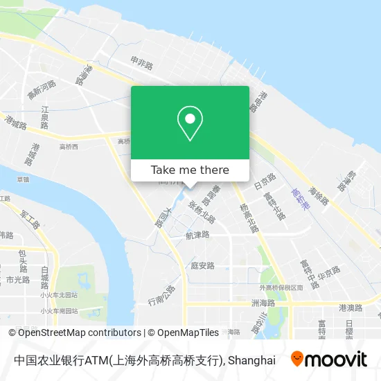 中国农业银行ATM(上海外高桥高桥支行) map