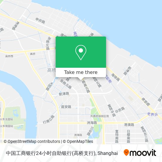 中国工商银行24小时自助银行(高桥支行) map