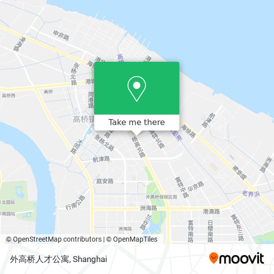 外高桥人才公寓 map