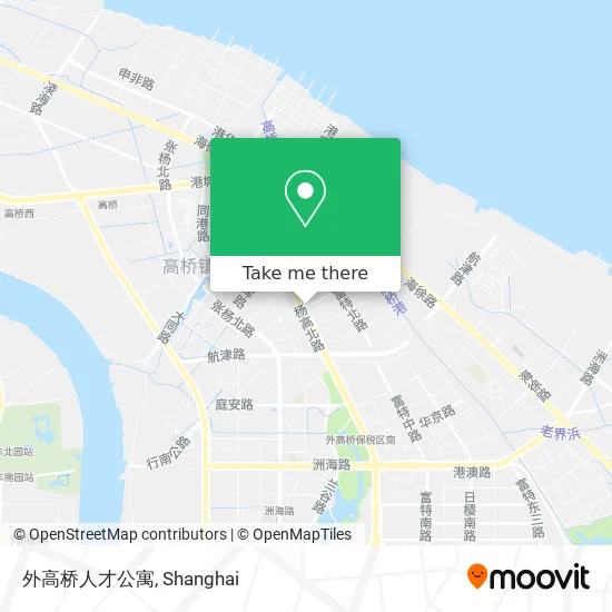 外高桥人才公寓 map