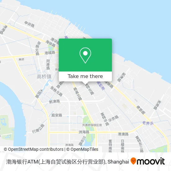 渤海银行ATM(上海自贸试验区分行营业部) map