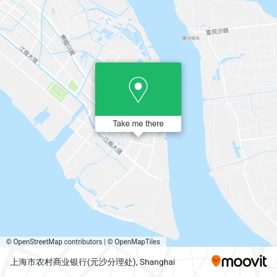 上海市农村商业银行(元沙分理处) map