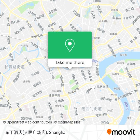 布丁酒店(人民广场店) map