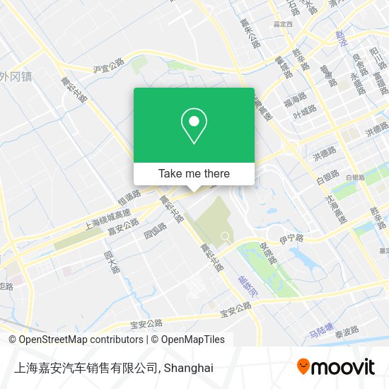 上海嘉安汽车销售有限公司 map