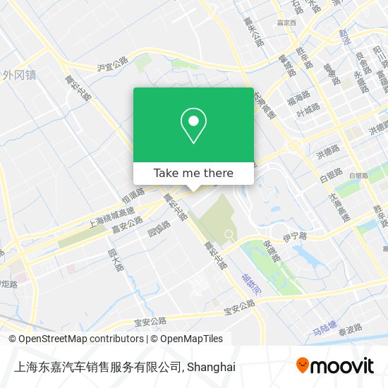 上海东嘉汽车销售服务有限公司 map