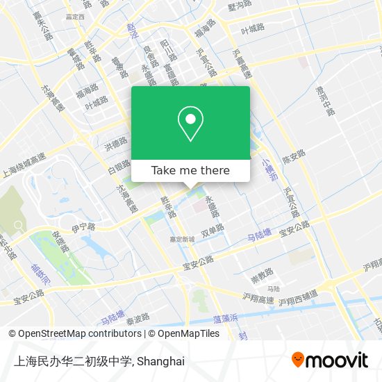 上海民办华二初级中学 map