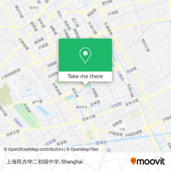 上海民办华二初级中学 map