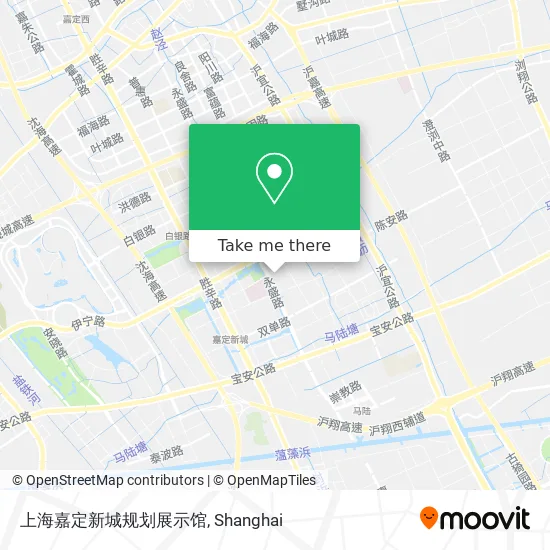 上海嘉定新城规划展示馆 map