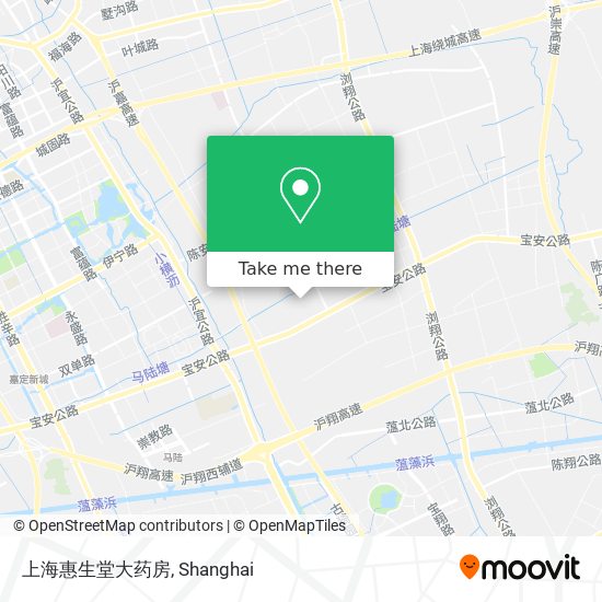 上海惠生堂大药房 map