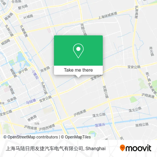 上海马陆日用友捷汽车电气有限公司 map