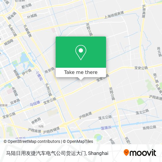 马陆日用友捷汽车电气公司货运大门 map