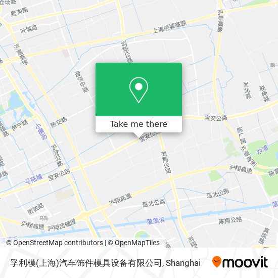 孚利模(上海)汽车饰件模具设备有限公司 map