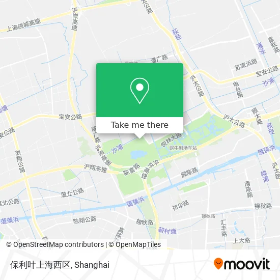 保利叶上海西区 map