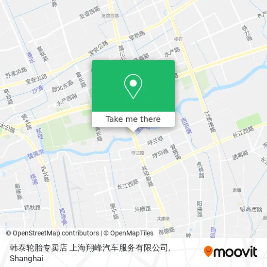 韩泰轮胎专卖店 上海翔峰汽车服务有限公司 map