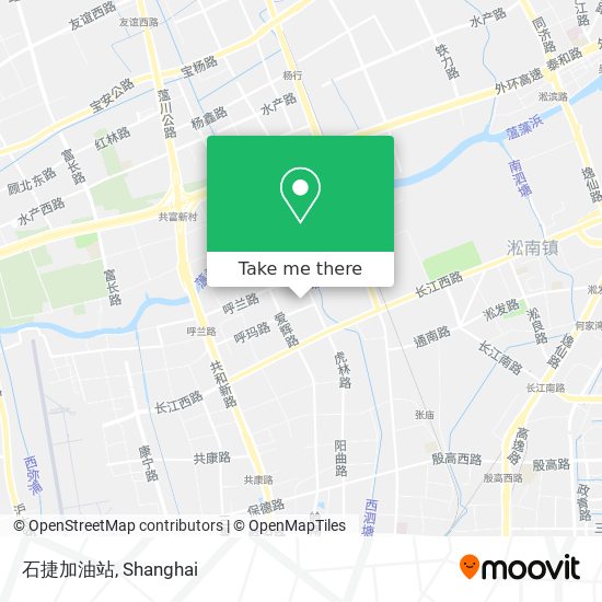 石捷加油站 map