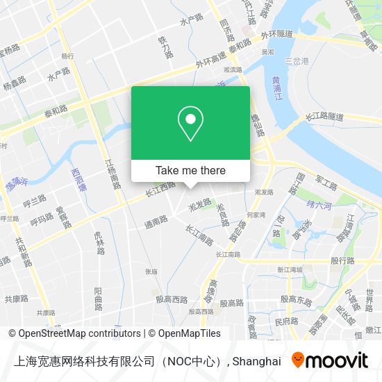 上海宽惠网络科技有限公司（NOC中心） map