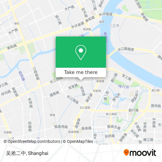 吴淞二中 map