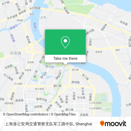 上海港公安局交通警察支队军工路中队 map