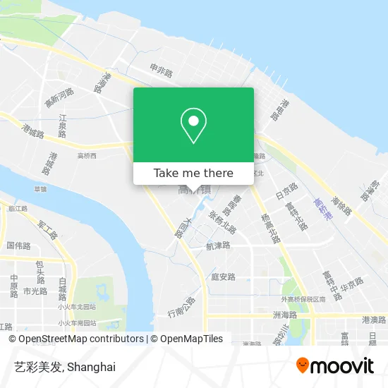 艺彩美发 map