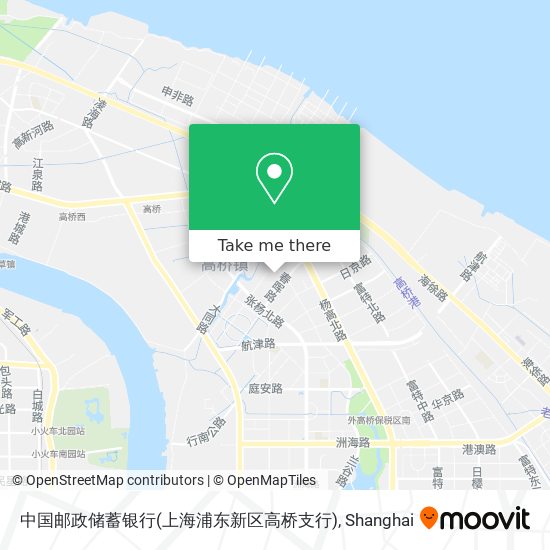 中国邮政储蓄银行(上海浦东新区高桥支行) map