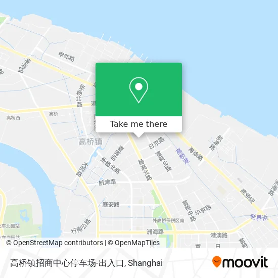 高桥镇招商中心停车场-出入口 map