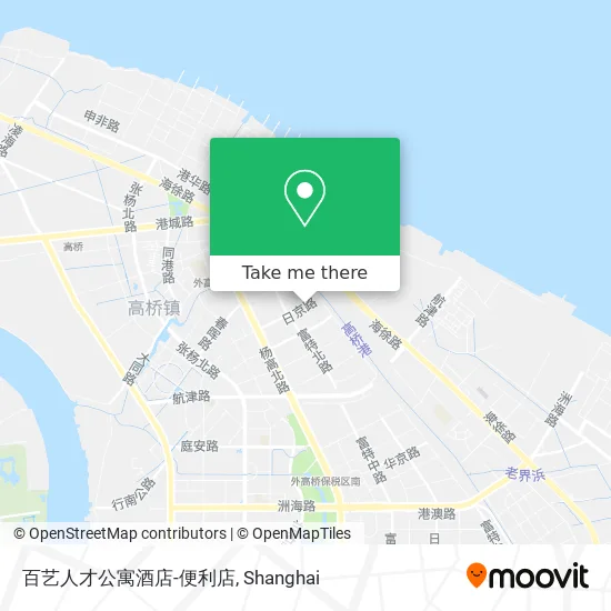 百艺人才公寓酒店-便利店 map