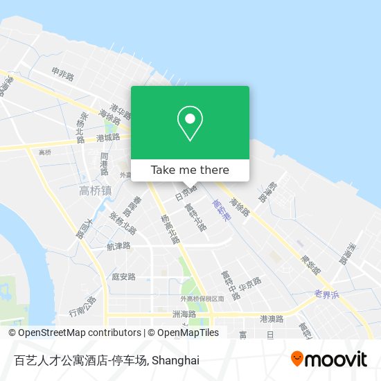 百艺人才公寓酒店-停车场 map