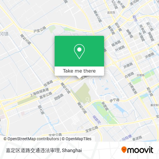 嘉定区道路交通违法审理 map