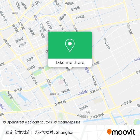 嘉定宝龙城市广场-售楼处 map