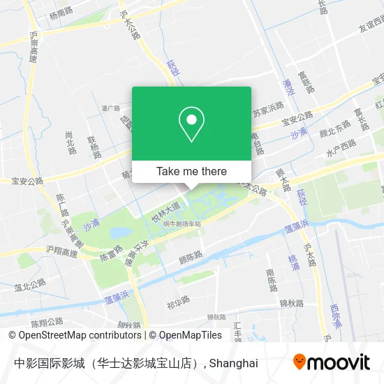 中影国际影城（华士达影城宝山店） map