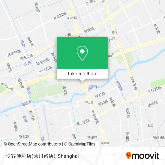 快客便利店(薀川路店) map