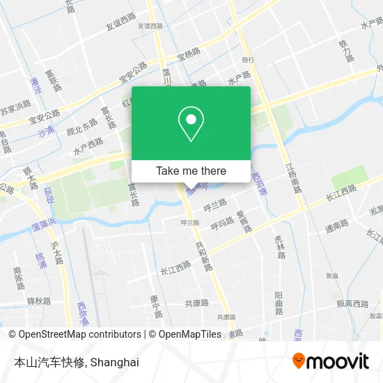本山汽车快修 map