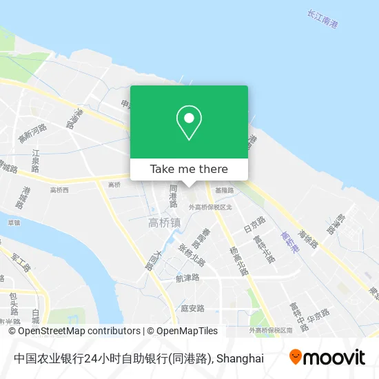 中国农业银行24小时自助银行(同港路) map
