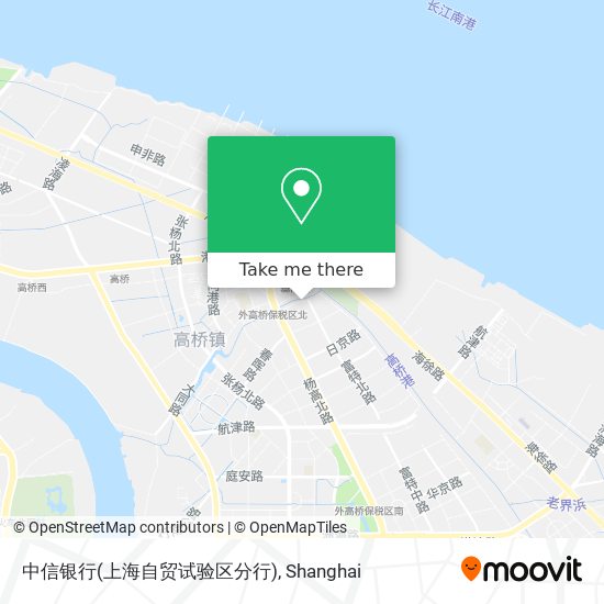 中信银行(上海自贸试验区分行) map