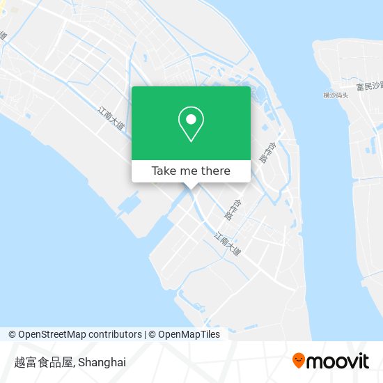 越富食品屋 map