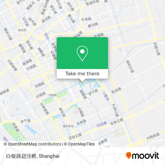 白银路赵泾桥 map