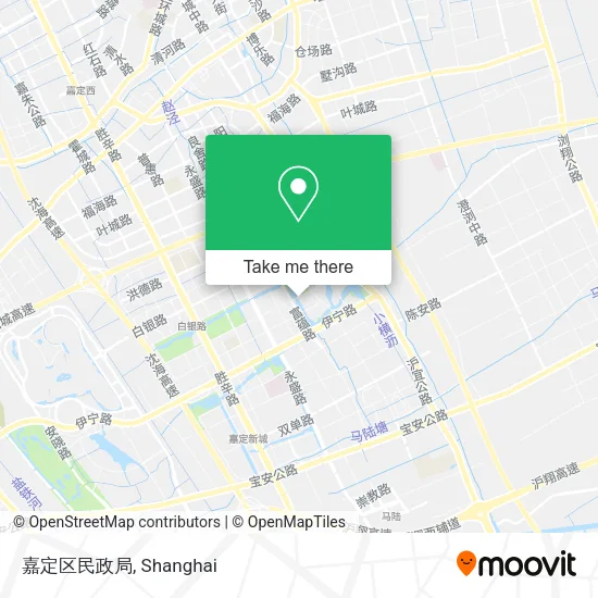 嘉定区民政局 map