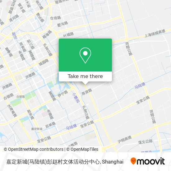 嘉定新城(马陆镇)彭赵村文体活动分中心 map