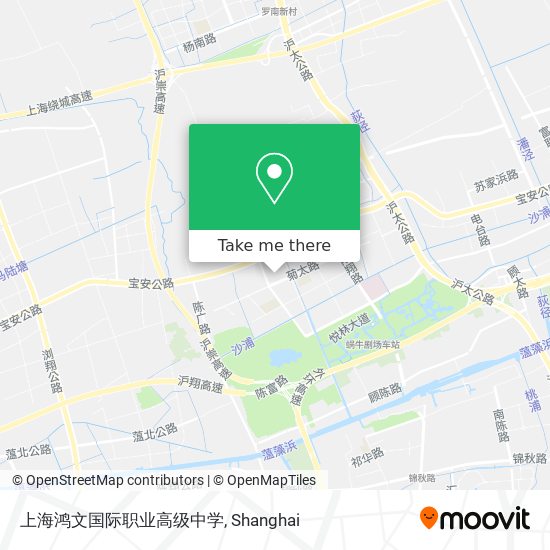 上海鸿文国际职业高级中学 map