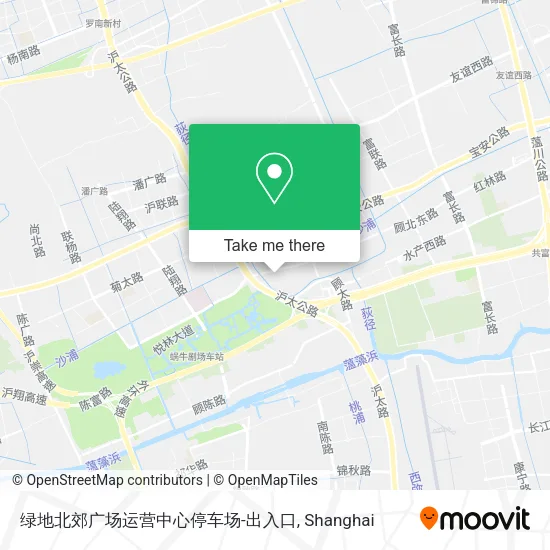 绿地北郊广场运营中心停车场-出入口 map