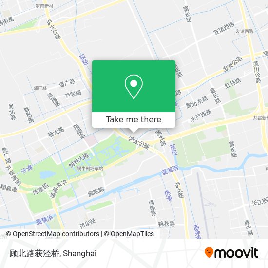 顾北路获泾桥 map