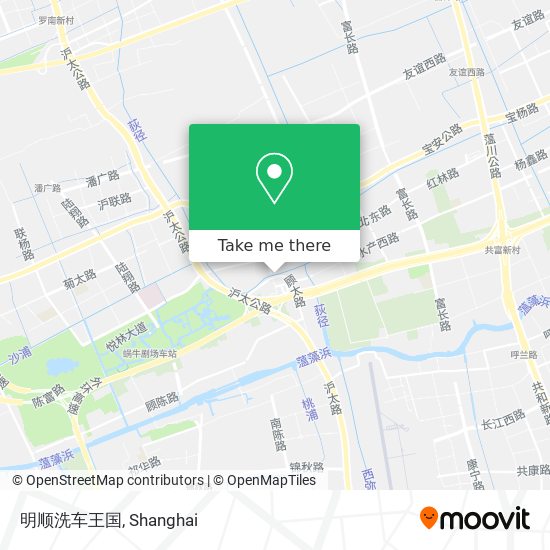 明顺洗车王国 map