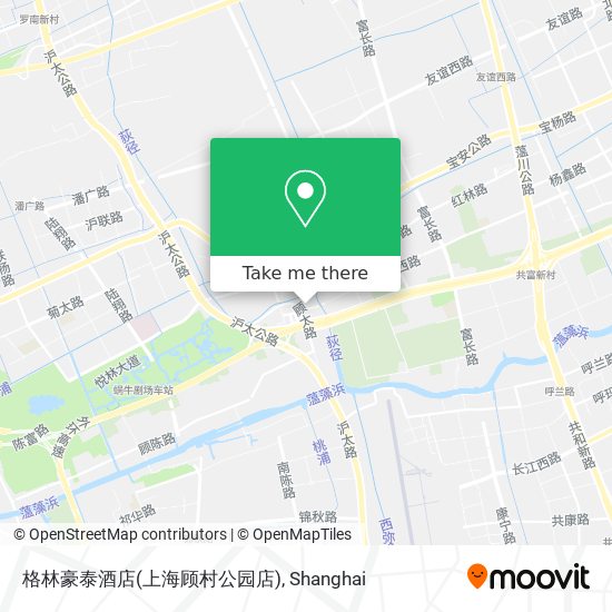 格林豪泰酒店(上海顾村公园店) map